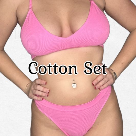 Cotton Bra and Panty Set