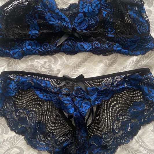 Blue Bra and Panties