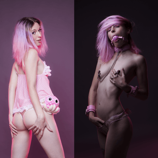 Pink Tentacles ! Nude BDSM Fetish Set