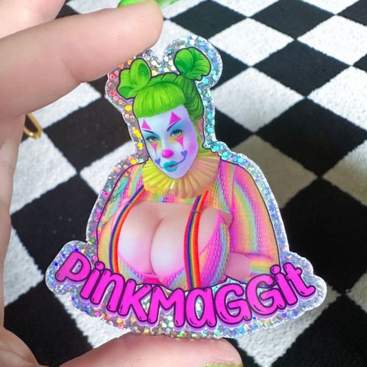 Holographic Ravioli the Clown Sticker