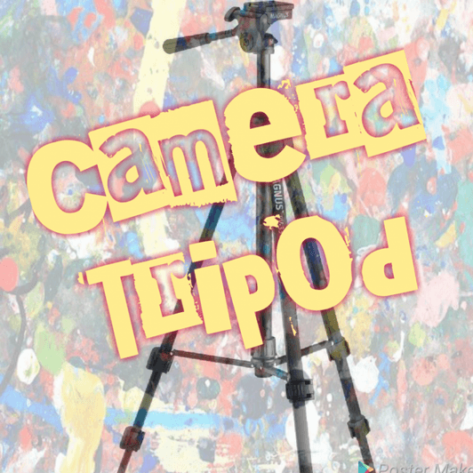 Camera tripod used for filming