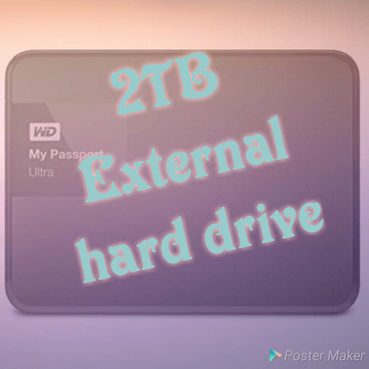 2TB External hard drive