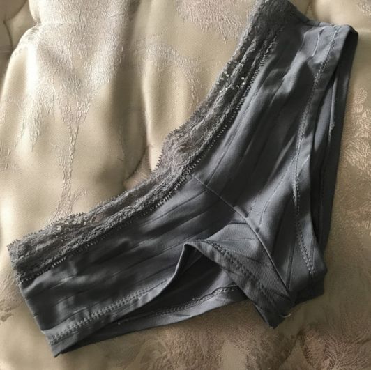 Used grey panties