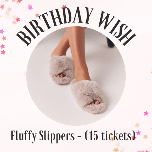 BIRTHDAY GIFT fluffy slippers