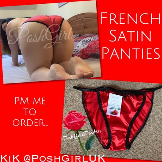Poshs French satin panties