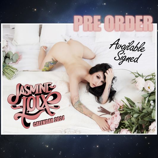 PREORDER 2024 Official Nude Jasmine Loux Calendar A4