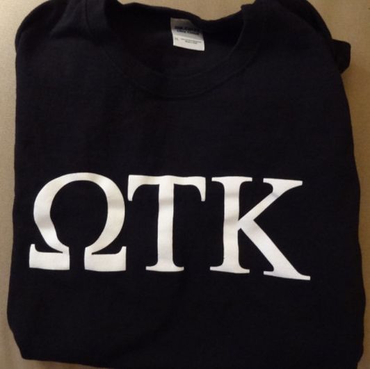 Omega Tau Kappa Shirt Black size Medium
