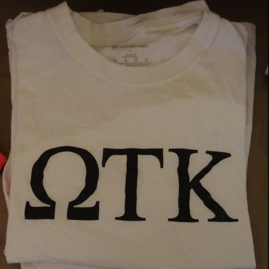 Omega Tau Kappa shirt in white size S