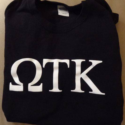 Omega Tau Kappa Shirt in black size S