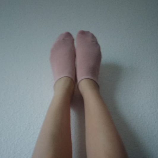 Long pink socks