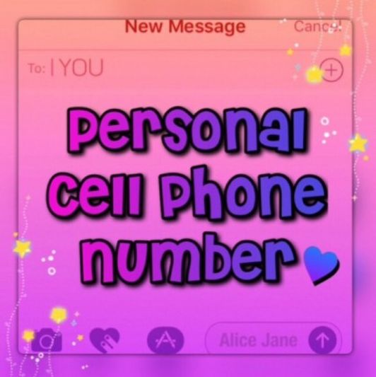 Get My Personal Number!