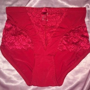 High waisted red panty