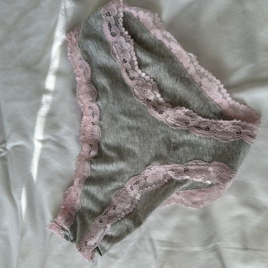Grey and pink panties