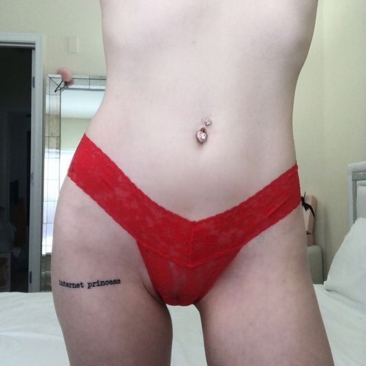 Red Panties From Panty Stuffing Video
