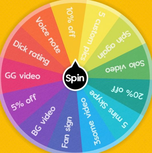 Spin the prize wheel