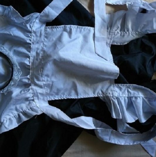 Maid worn by Nina Barker unwashed