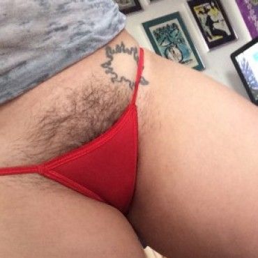 Tiny Red Thong