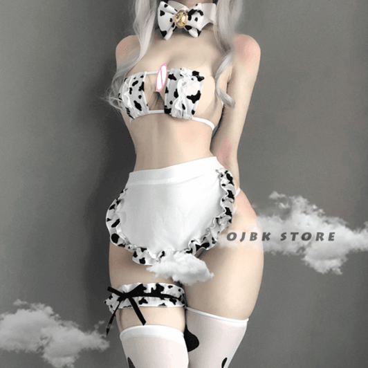 Gift me this Kawaii Cow Outfit