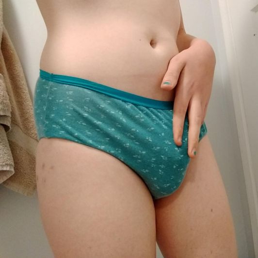 Touching Myself Over Turquoise Panties
