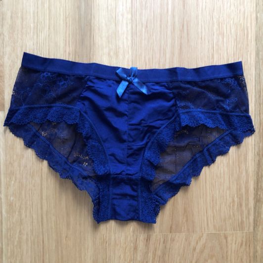 Blue lace panties