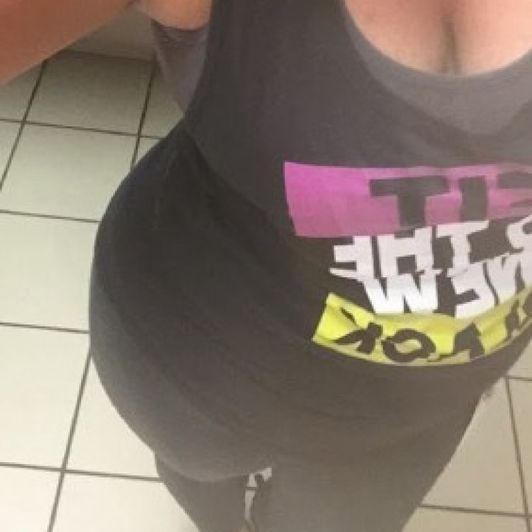 Sweaty work out clothes