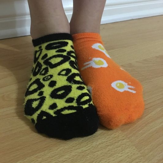 Worn Leopard Egg Socks