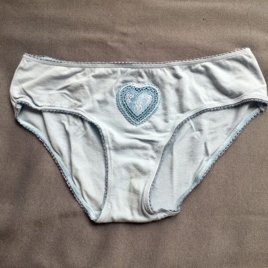 Full Butt Light Blue Cotton Panties