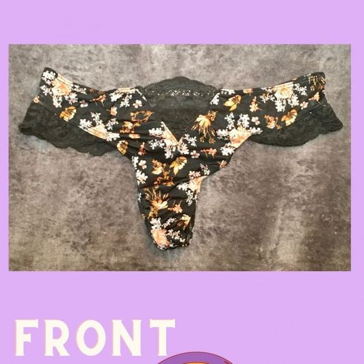 Silk and Lace VS Thong  Floral Pattern