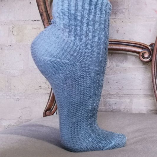 Blue Slipper Socks