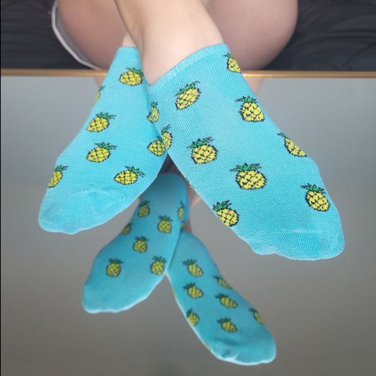 Blue Pineapple Socks