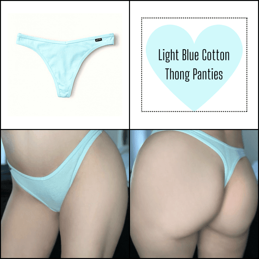 VS Blue Thong Panties