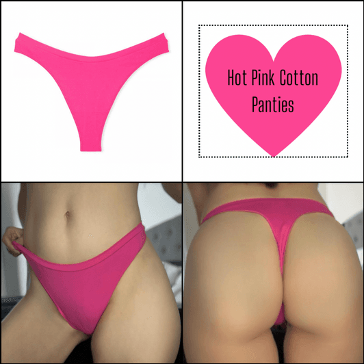 Hot Pink Cotton Panties