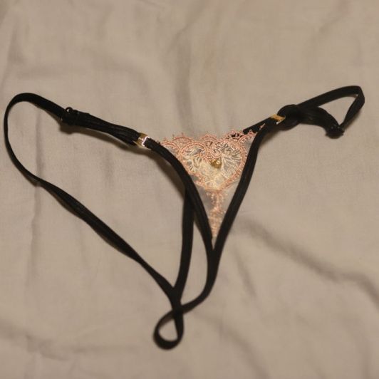 My used pink lace mikro thong