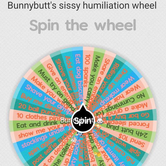 Spin sissy humiliation tasks wheel