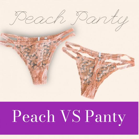 Peach Lace VS Panty