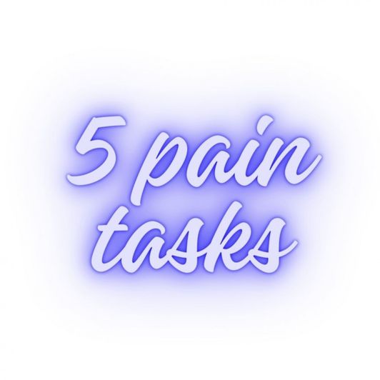 5 pain tasks