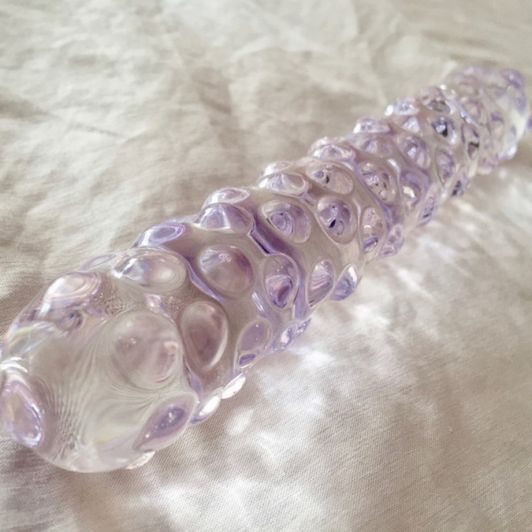 Glass Dildo from my video Juicy