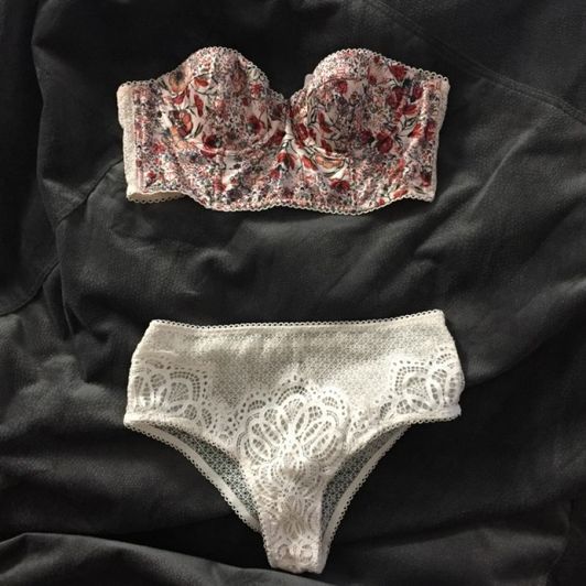 Floral Bra and Panty