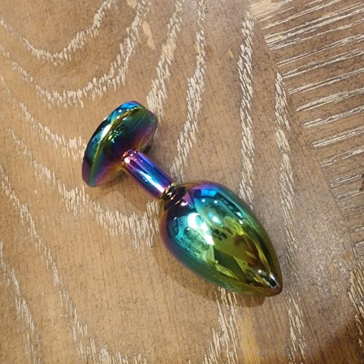 Stainless Buttplug with Heart Jewel