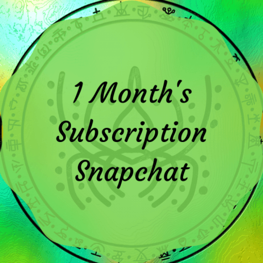 Snapchat 1 Months Subscription