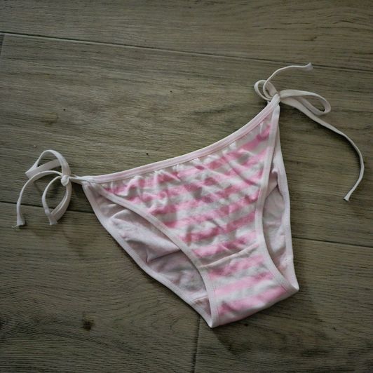 Cute Anime Panties Pink and White striped