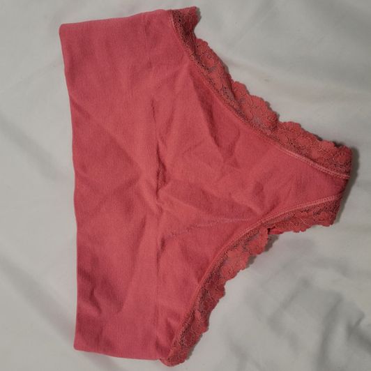 Salmon Pink High Wasited Cheeky Thong