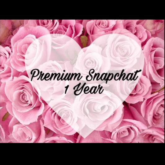 Premium Snapchat for 1 Year!!