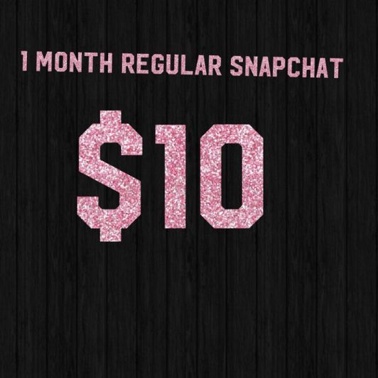 1 month regular snapchat