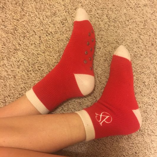 Worn Red VS Crew Socks