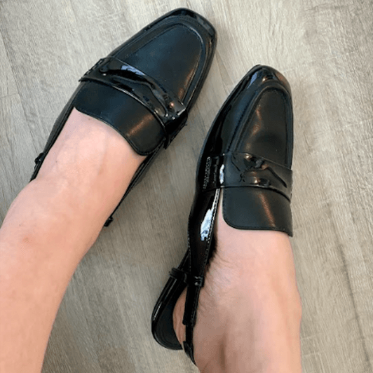 Shiny Leather Work Shoes