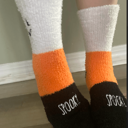 Fuzzy Halloween Socks!