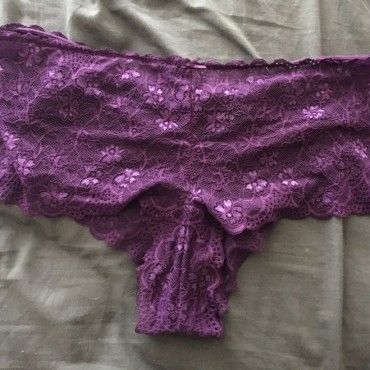Purple lace panties!!