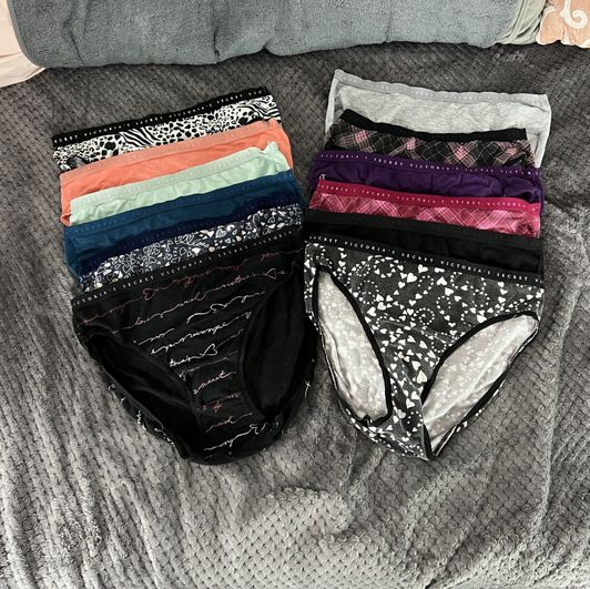 12 Pairs VS High waisted briefs