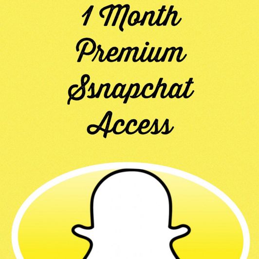 1 Month Premium Snapchat Access